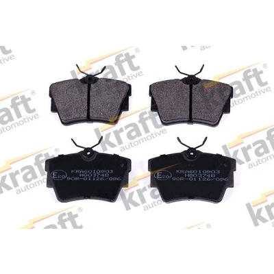Imagen de KRAFT 6010903 Juego de pastillas freno Eje trasero con contacto avisador desgaste VOLKSWAGEN: Transporter 4 Bus, 4, Sharan I