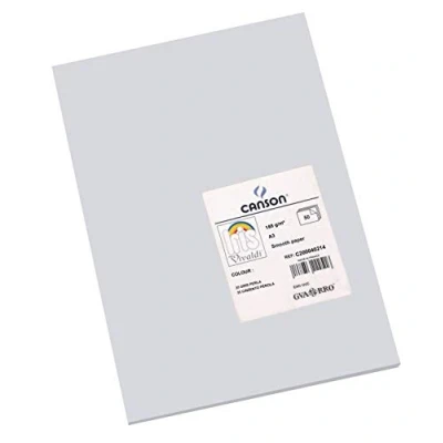 Imagen de Canson Cartulina guarro din a3 gris perla 185 gr paquete 50 hojas