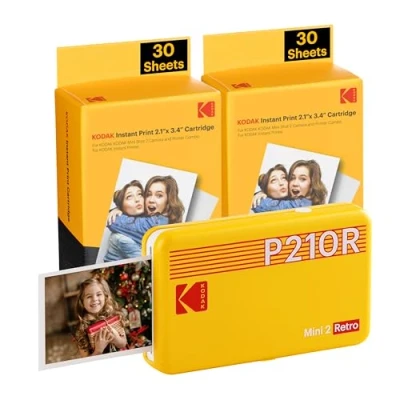 Imagen de KODAK Impresora Fotográfica Mini 2 Retro P210RYK60 Amarillo