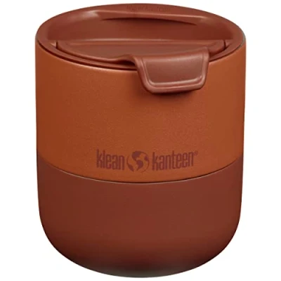 Imagen de Klean Kanteen Rise Lowball Vaso de acero inoxidable con tapa 10 onzas, esmalte otoñal
