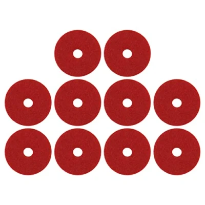 Imagen de SG Store 10 almohadillas de fieltro rojo compatibles con máquinas coser Singer 222K 201K 221K 99K 66K 28K 128K 25mm O.D. 4mm I.D.