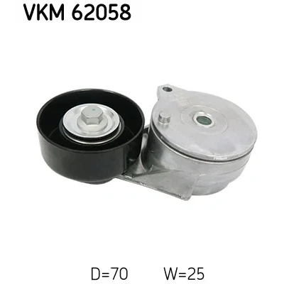 Imagen de SKF VKM 62058 Polea Tensora NISSAN: Qashqai 2, X Trail, RENAULT: Clio 4