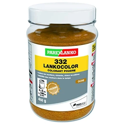 Imagen de Parexlanko, 332 LankoColor, Colorante en polvo para morteros, cementos, cal o yeso, ocre, 450 g