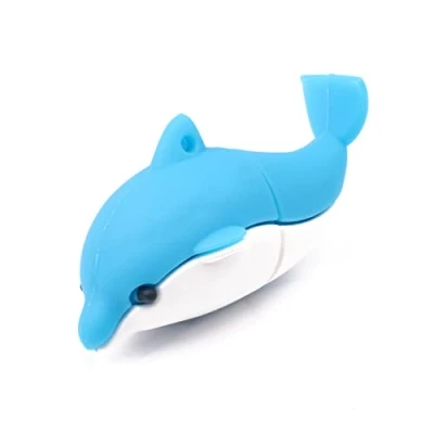 Imagen de Hsthe Sea Unidad flash USB, 32 G, diseño de dibujos animados, USB 2.0, alta velocidad, disco memoria portátil para almacenamiento datos (delfín)