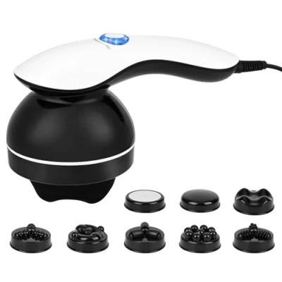 Imagen de Gaethra Masajeador Anticelulitico, Anticelulitico Reductor con 8 Accesorios Intercambiables, Masaje de Celulitis para Cuello Hombro Cintura Abdomen Glúteos Piernas