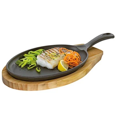 Imagen de Küchenprofi Sartén para servir BBQ con bandeja de madera pino incluida, 305151024