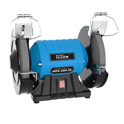 Imagen de Güde GDS 200 35 Lijadora doble (350 W, 2980 1/min de velocidad del motor, disco lijado grueso y fino 3660 K, diámetro mm, pie máquina estable, eje con rodamiento bolas,