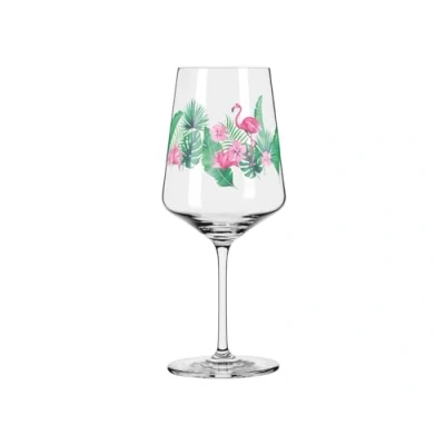 Imagen de Ritzenhoff 2931014 Vaso aperitivo 500 ml Serie rocío de verano Motivo nº 14 con colorido flamenco Made in Germany
