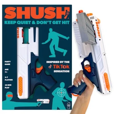 Imagen de Lucky Egg Shush Shooting Party Game Keep Quiet &amp; Don&#039;t Get Hit 2 8 jugadores a partir de 7 años Divertidas noches juego para interiores y exteriores