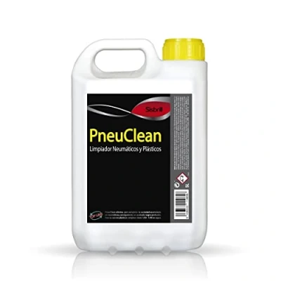 Imagen de Sisbrill PneuClean, Limpiador Concentrado de Neumáticos y Plásticos Exteriores Acabado Mate 5 Litros