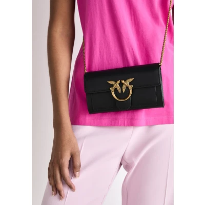 Imagen de Pinko LOVE One Wallet Vitello Monedero, Mujer, Talla: Size, Black