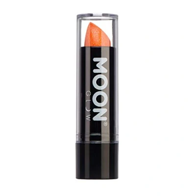 Imagen de Moon Glow Lápiz labial con brillo UV de neón color brillante Brilla bajo los rayos Naranja