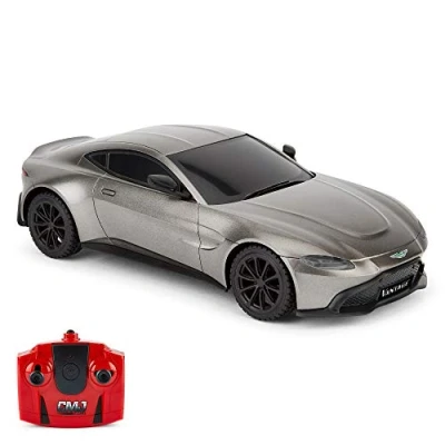 Imagen de CMJ RC Cars Coche de Control Remoto con Licencia Oficial Aston Martin Vantage 1:24 Escala (Verde)
