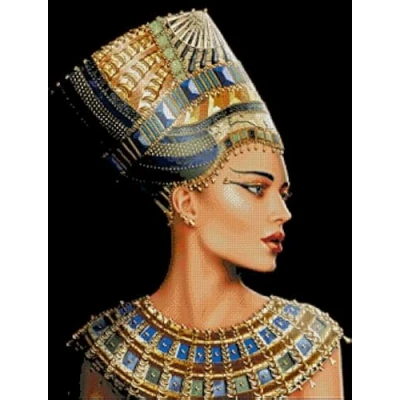 Imagen de sweethome Cleopatra kit de punto cruz, algodón egipcio, 14 quilates, 56 x 70 cm, 250 329 puntadas, cruz contado