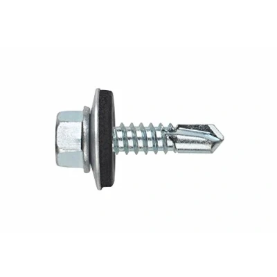 Imagen de Index Fixing Systems ABE164819 [ DIN 7504 K autotaladrante de Cabeza Hexagonal Estampada. Tornillo con arandela ARVUL (4,8 x 19, Gris, 4,8 19 mm, P16, Set 1000 Piezas