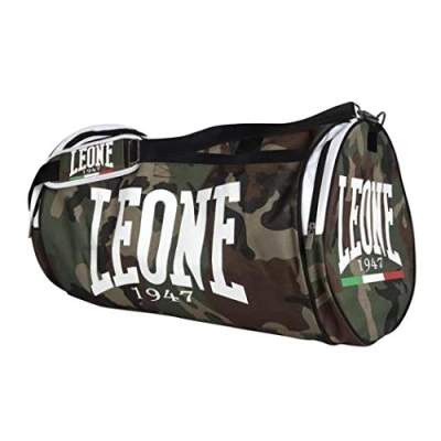 Imagen de LEONE 1947, Bolsa De Deporte Camuflaje, Unisex Adulto, Camuflaje Verde, Taglia Unica, AC906