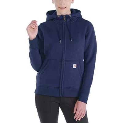 Imagen de Carhartt Sudadera Full Zip, Relaxed Fit, tejido de grosor medio Para Mujer, Azul marino, M