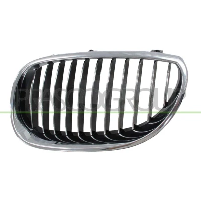 Imagen de PRASCO BM0472004 Parrilla Delante, izquierda cromo/negro BMW: 5 Berlina