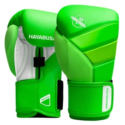 Imagen de Hayabusa T3 Guantes de Boxeo para muñeca Unisex con férula y protección Nudillos, Cierre Gancho Bucle Dual X, Acolchado Nudillos Espuma 5 Capas Verde neón, 16 oz