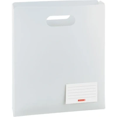 Imagen de Brunnen 104163500 Fact Caja.PP, 25 x 31 5 cm, de plástico traslúcido (para A4 Cuadernos y rápido grapadora, apertura superior, color blanco/Arctic