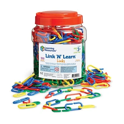 Imagen de Learning Resources eslabones Link ’N’ Learn de 4 colores (set 500)