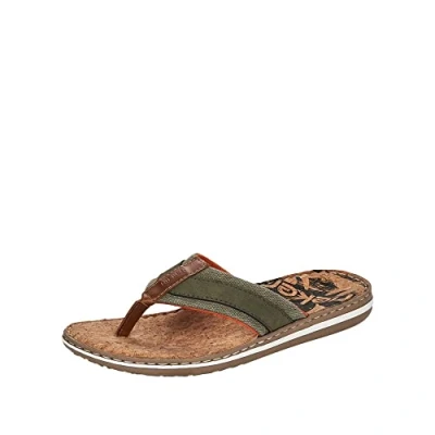Imagen de Rieker 21095, Sandalia Hombre, Verde, 44 EU