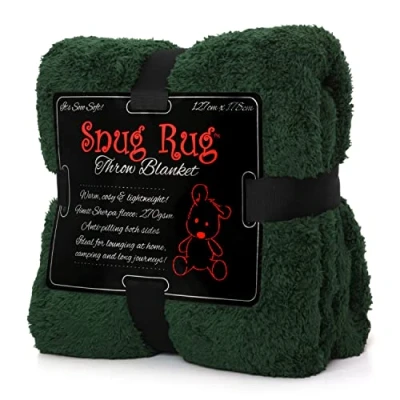 Imagen de Snug Rug Special Edition Luxury Manta de Lana Sherpa, 127 x 178 cm (Verde)