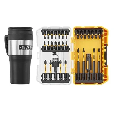 Imagen de DeWalt DT70736TM QZ Toughcase: Juego de puntas 32 piezas para taladro y tornillo FLEXTORQ Termo Taza