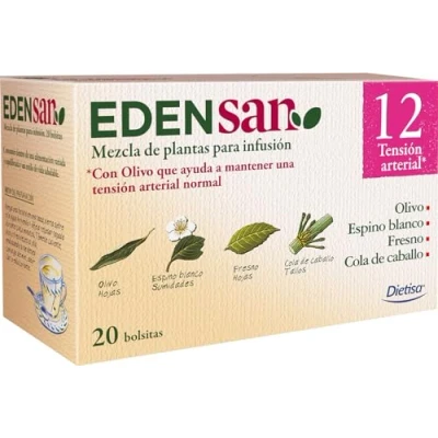 Imagen de Dielisa EDENSAN 12 HIP HIPERTENSION 20 Filtros