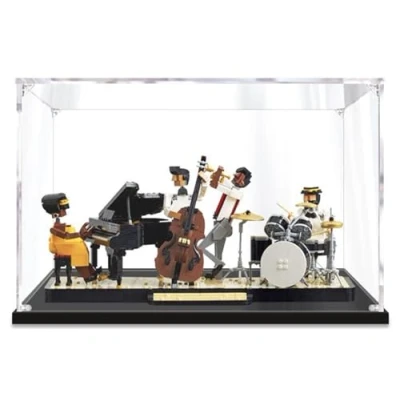 Imagen de Vitrina Acrílico para Lego Jazz Quartet 21334, Compatible con 21334 (Juego Bloques Sujeción No Incluido) B,3mm