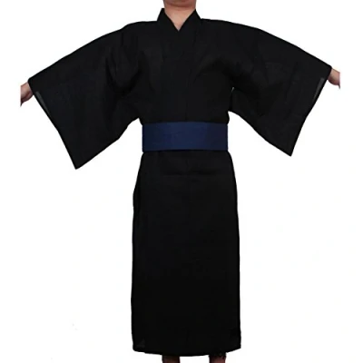 Imagen de thefancypumpkin Jinbei Kimono japonés Yukata para hombre, Color1140, medium