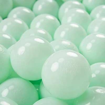 Imagen de KiddyMoon 50 ∅ 7Cm Bolas Colores De Plástico para Piscina Niños, Menta