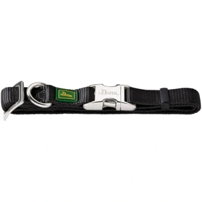 Imagen de Hunter Collar Vario Basic con cierre de aluminio M cuello 40 55 cm negro