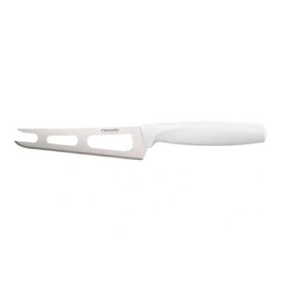 Imagen de Fiskars Cuchillo para queso, Longitud total: 24 cm, Acero de calidad/Plástico, Blanco, Functional Form, 1015987