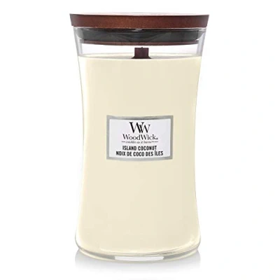 Imagen de WoodWick Scented Candle Large Island Coconut 18 cm / ø 10
