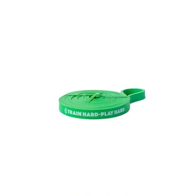 Imagen de Train Hard Play Goma Elastica Musculacion Banda Elastica+Tabla con 31 Ejercicios y Bolsa para Transportar, Cintas Elasticas Fitness Resistencia (Green/Verde, 10 35 Lbs=15KG (Ligero Light)