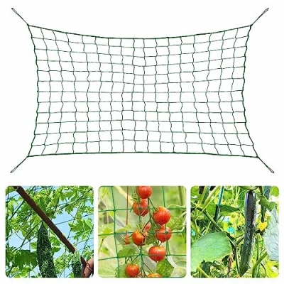 Imagen de Malla Entutorar,Malla para Huerto 2 x 5 m,Malla Plantas Trepadoras,Red Enredaderas de Jardín,Red Enredadera Verduras,Frutas e Flores