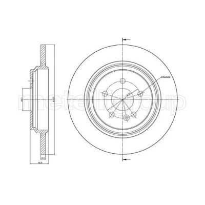 Imagen de METELLI Disco de freno MERCEDES BENZ: Clase ML 331,0mm 14,0mm 5 67,0mm macizo barnizado 23 1015C 1634230012,1634230212,A1634230012,A1634230212