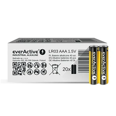 Imagen de LR03 40PAK (20x2) everActive Industrial Alkaline