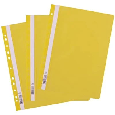 Imagen de D.RECT Carpetas archivadoras (A4, polipropileno, 25 unidades), color amarillo