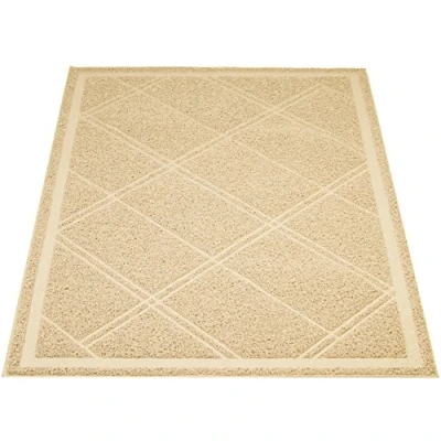 Imagen de Amazon Basics Alfombra para arenero de gatos, Sin fragancia, 61 x 88,9 cm, Tostado