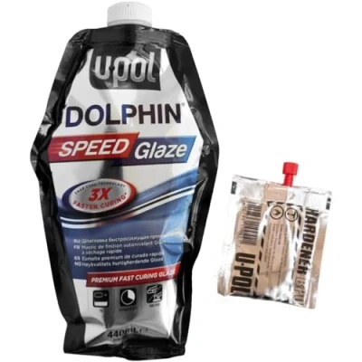 Imagen de U Pol MASILLA EXTRA RAPIDA 2K DOLPHIN SPEED GLAZE 440 ML
