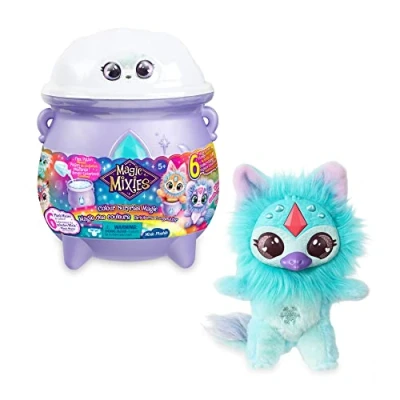 Imagen de Magic Mixies Magicolor Surprise, calderón de tamaño Mediano, Juguete Magia, poción mágica, con un Peluche Mixie, 6 Modelos para coleccionar, a Partir 5 años, Famosa (MGX08000)