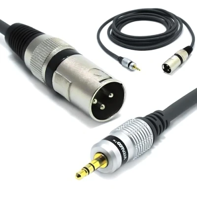 Imagen de VITALCO Cable de Micrófono Mini Jack Estéreo 3,5 Macho a XLR 1,5m Adaptador Audio Minijack 3,5mm TRS 3 Pins