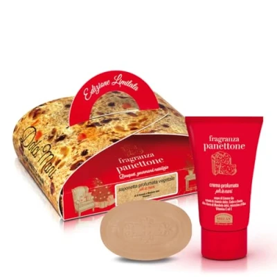 Imagen de Helan Fragancia Panettone, Set de Manos con Jabón y Crema Perfumada, Ideal como Regalo para Mujer