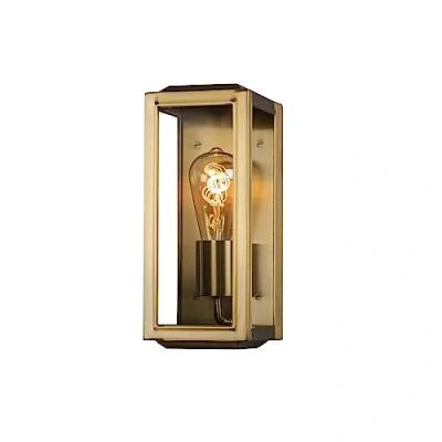 Imagen de Konstsmide Aplique para exterior Carpi, latón, ancho 12,5cm