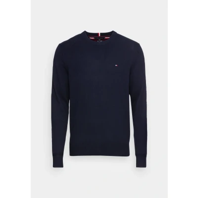 Imagen de Tommy Hilfiger PIMA ORG CREW NECK Jersey de punto, Hombre, Talla: XS, Desert sky