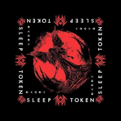 Imagen de Sleep Token Take Me Back To Eden Unisex Pañuelo Negro 100% algodón