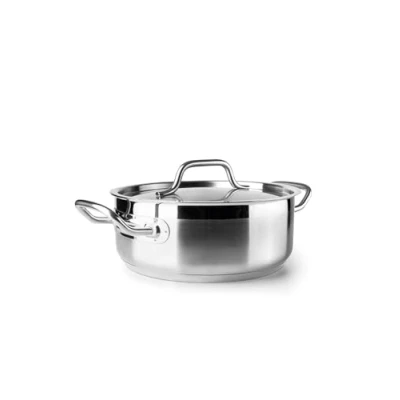 Imagen de IBILI Cacerola Con Tapa Inox Ebbe 22 Cm, Acero inoxidable 18/10, Apto para induccion