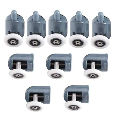 Imagen de Xrten 10 Pcs Polea para Mampara de Ducha, Rodillos Puerta Rodamientos Ruedas Corredera Cristal Baño